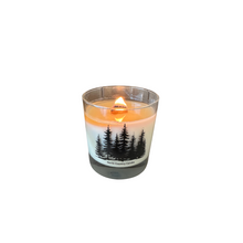Load image into Gallery viewer, Into the Woods 9 oz Whiskey glass soy wax candle