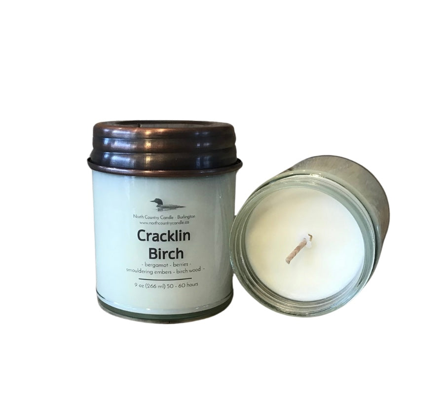 Cracklin Birch - 9 oz Soy Wax Candle