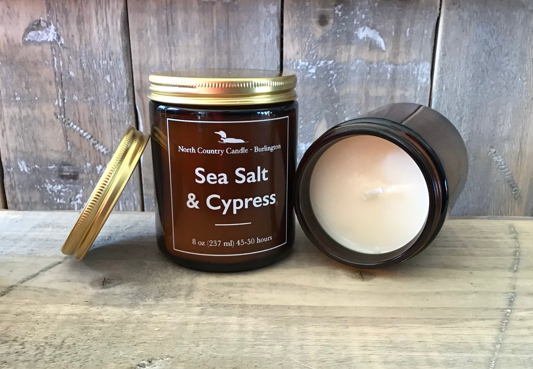 Sea Salt & Cypress - Soy Wax Candle