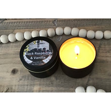 Load image into Gallery viewer, 4 oz Black Matte Soy Wax Candles