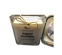 Load image into Gallery viewer, Sugared Snowflakes - 20 oz Cube Candle