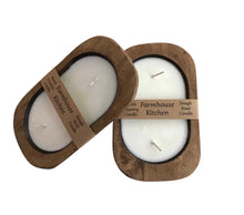 Load image into Gallery viewer, Farmhouse Kitchen -Oak Style Dough Bowl Candle