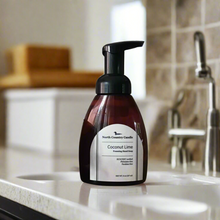 Load image into Gallery viewer, 8 oz Foaming Hand soap with pump scented Coconut Lime