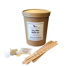 Load image into Gallery viewer, Soy Wax Refill Kit for Oak Style Dough Bowls