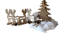 Load image into Gallery viewer, Reindeer - acacia wood with enamel