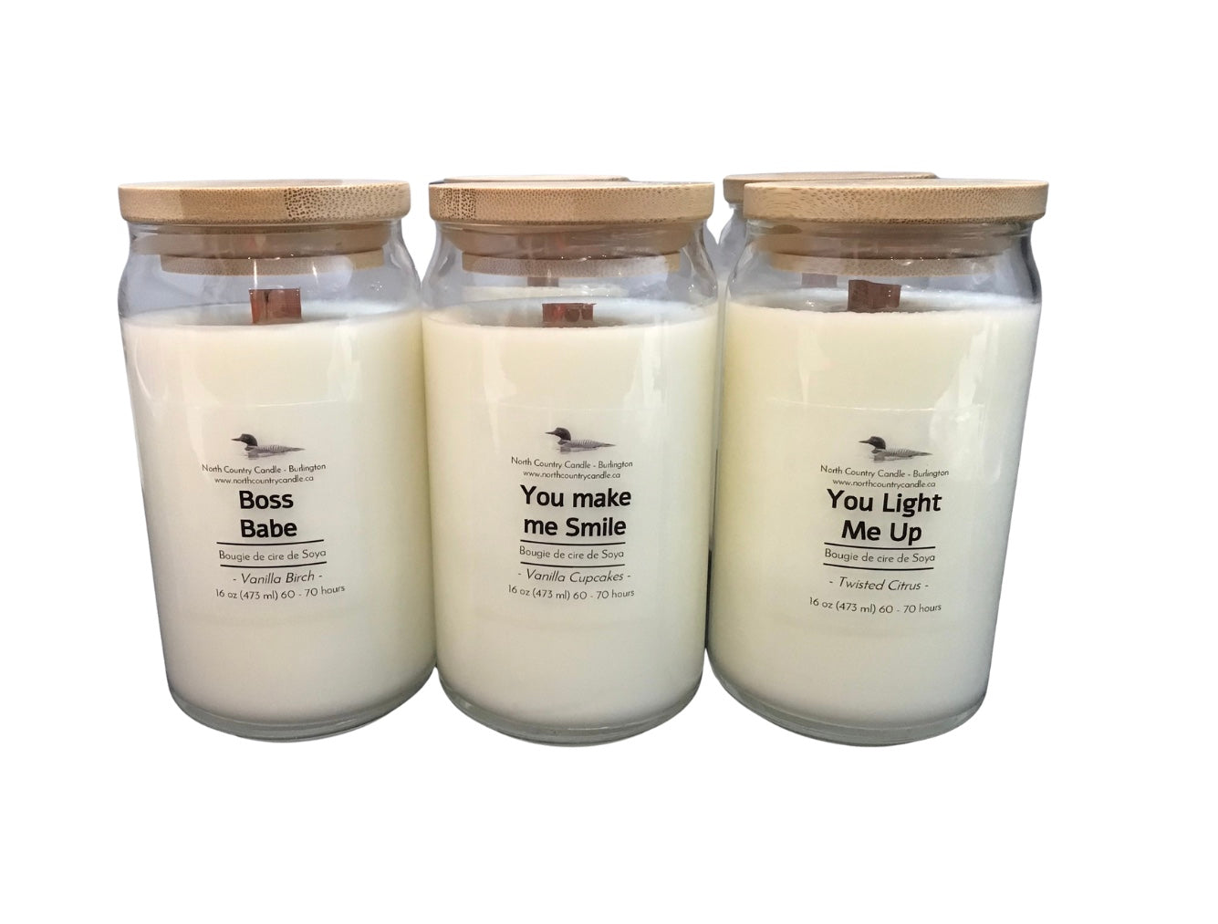 Beer Can Candles - 16 oz with Bamboo Lid