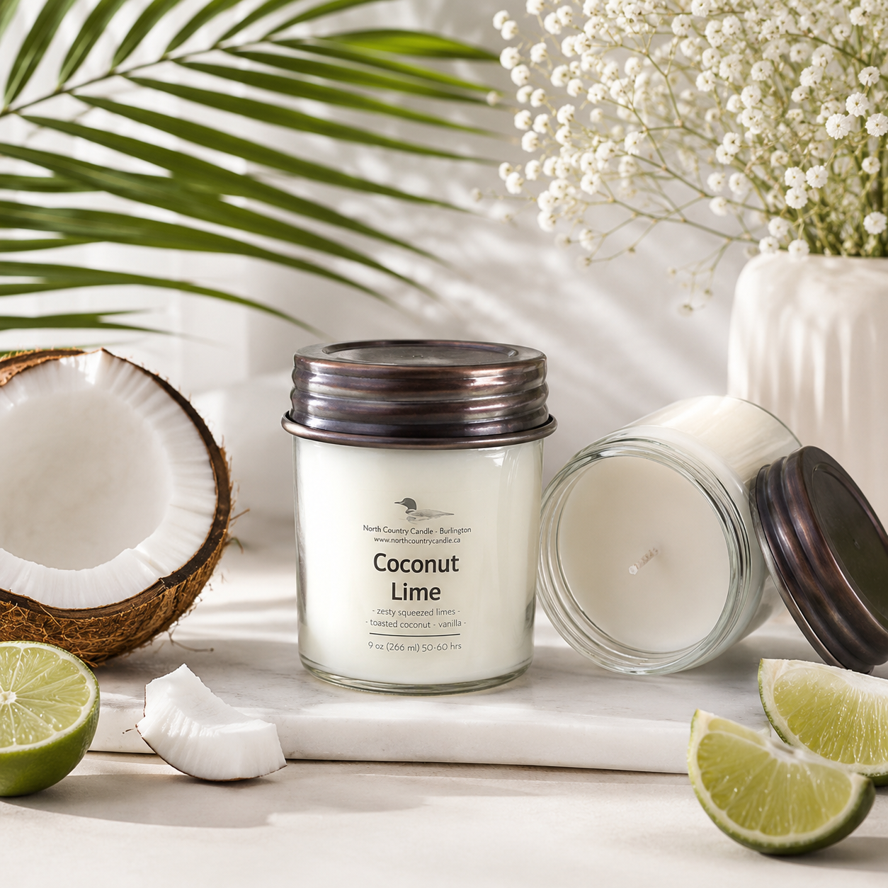 Coconut Lime Soy Wax Candles