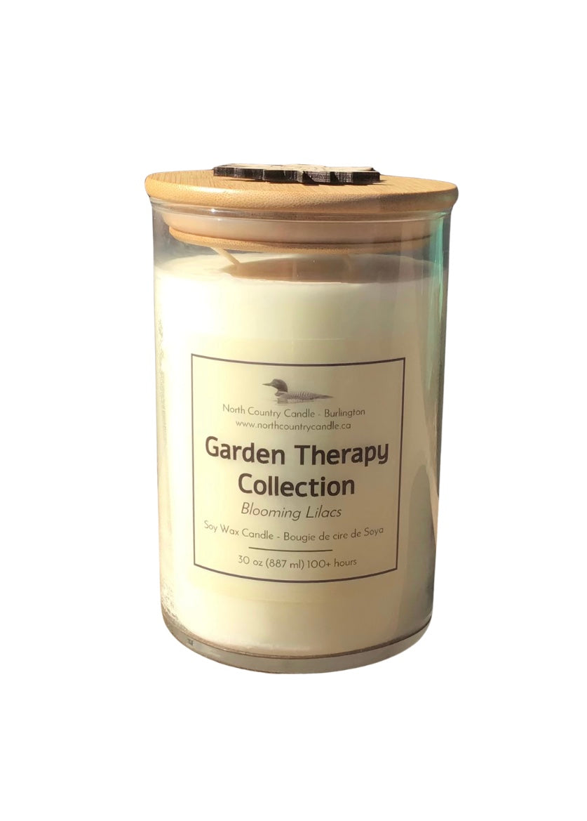 30 oz Cylinder Candles - Bamboo Lid