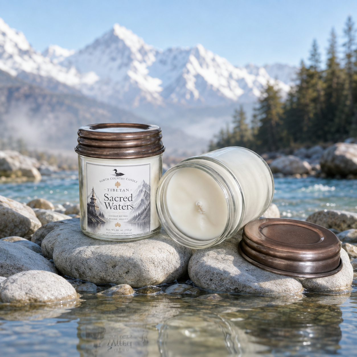 Sacred Waters - 9 oz Coconut Wax Candle
