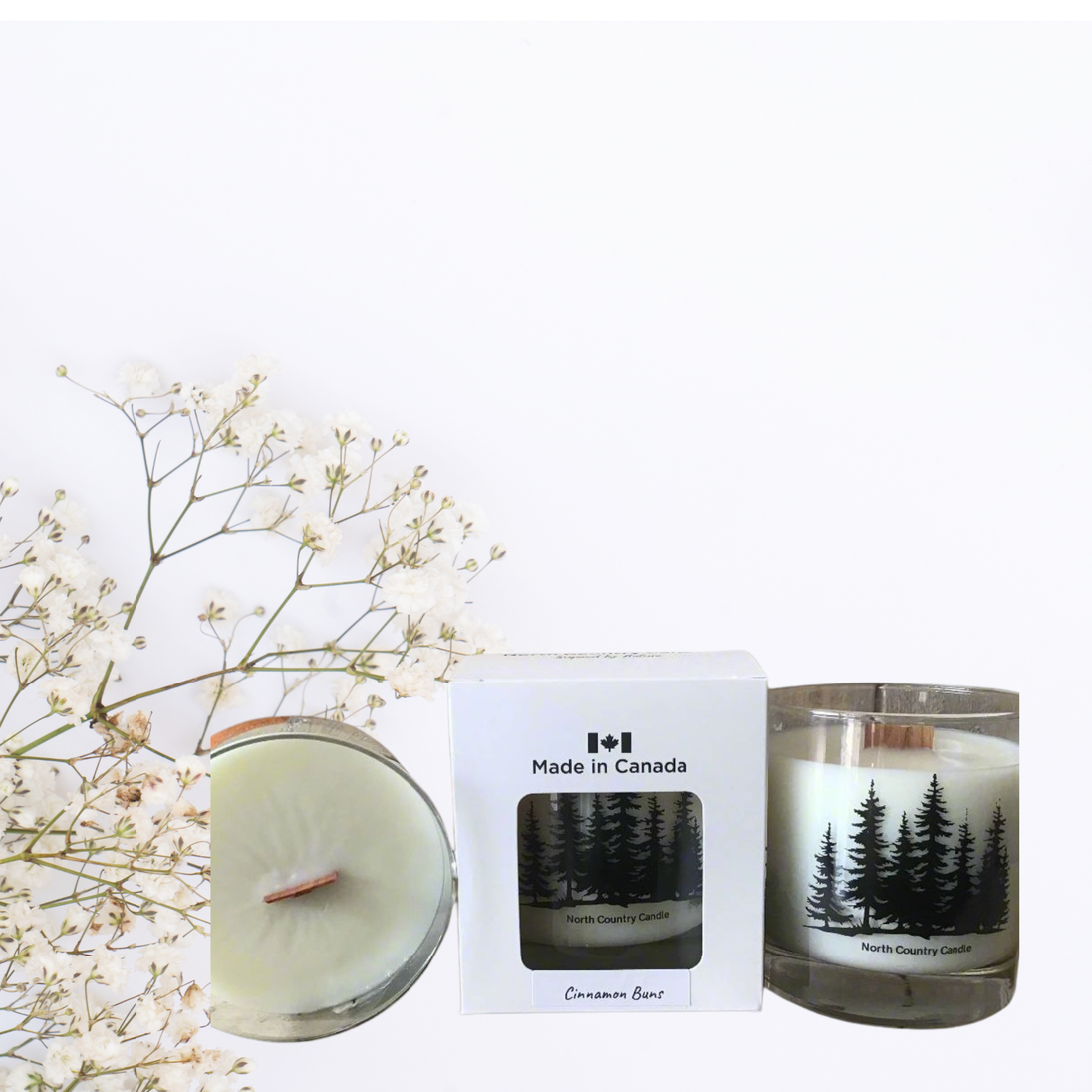 10 oz Whikey soy Candle Cinnamon Buns