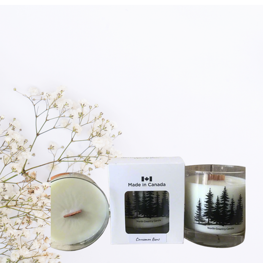 10 oz Whikey soy Candle Cinnamon Buns