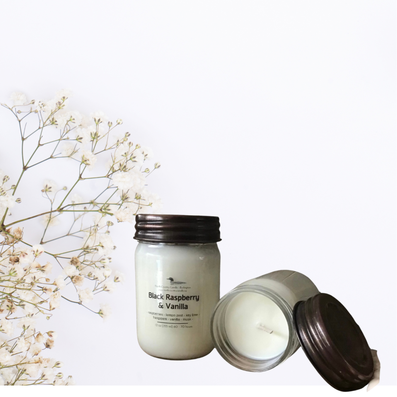 Black Raspberry + Vanilla Soy Wax Candle
