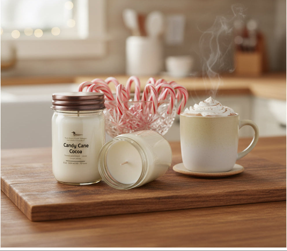 Candy Cane Cocoa - 12 oz Soy Wax Candle
