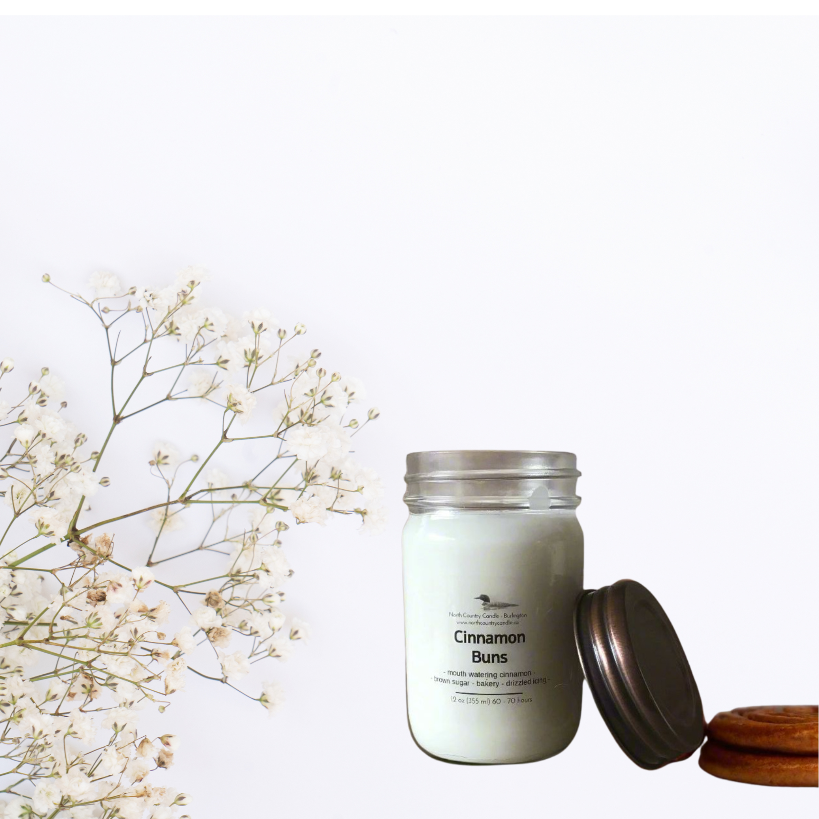 Cinnamon Buns - 12 oz Soy Wax Candle