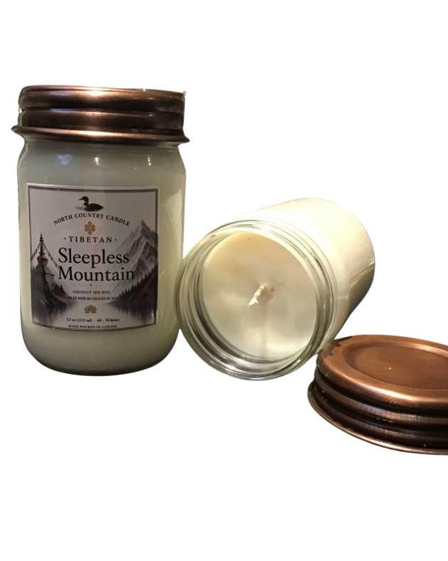 12 oz Sleepless Mountain Coconut Wax Candle