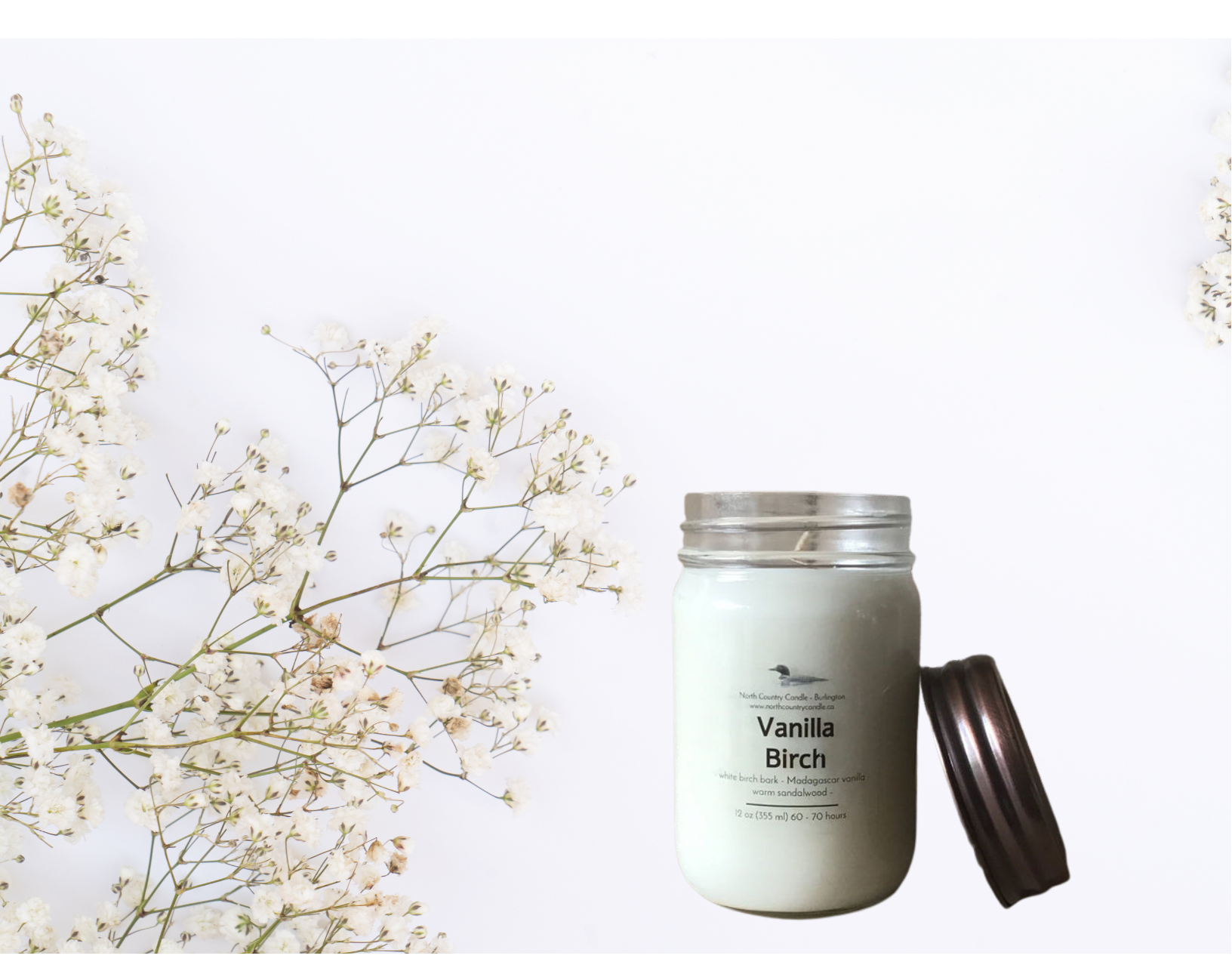 Vanilla Birch - 12 oz Soy Wax Candle