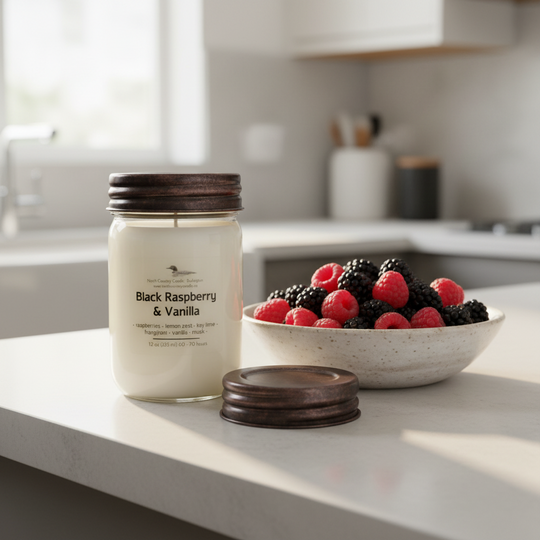 Black Raspberry + Vanilla Soy Wax Candle