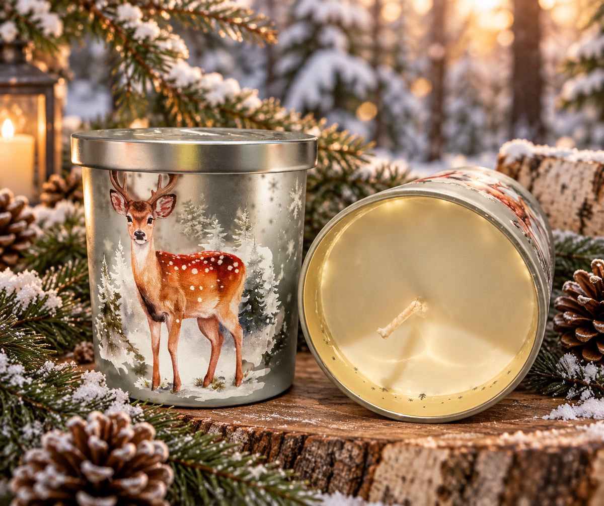 Deer Electroplated 10 oz Soy Wax Candle