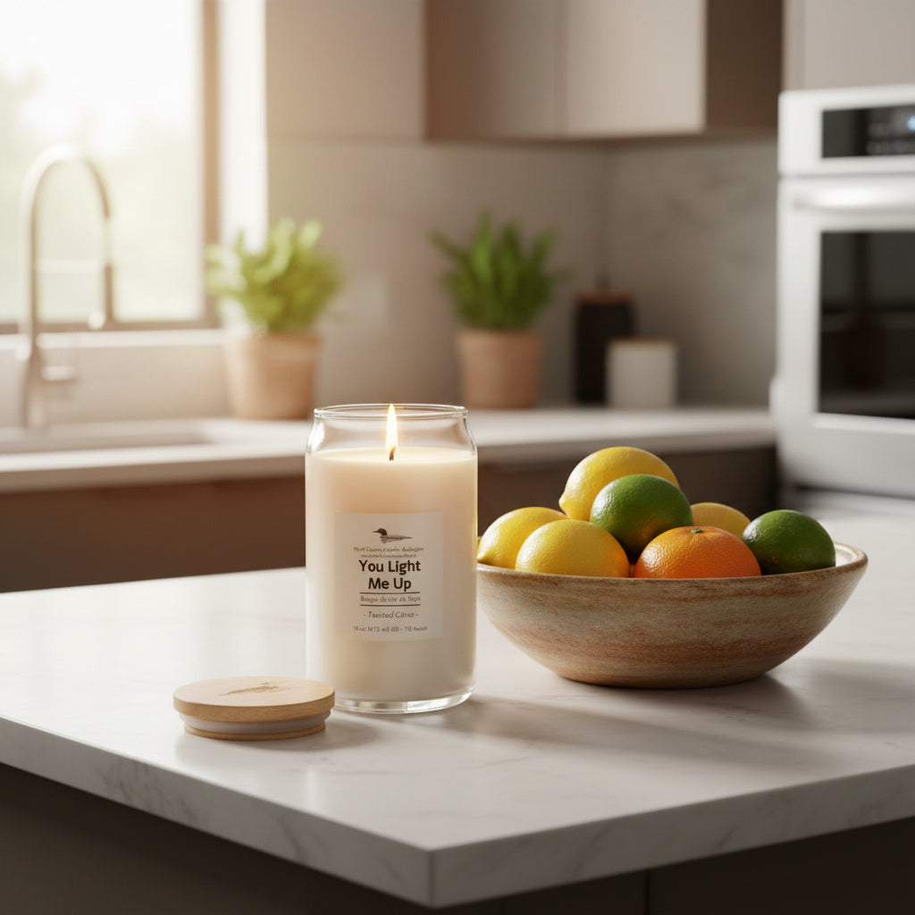 16 oz Beer Glass Candle- You Ligt Me Up