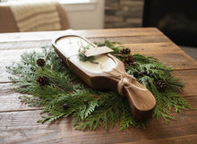 Load image into Gallery viewer, Long Spoon Dough Bowl Candle - Evergreen + Berry
