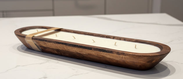 20 inch Teakwood Dough Bowl