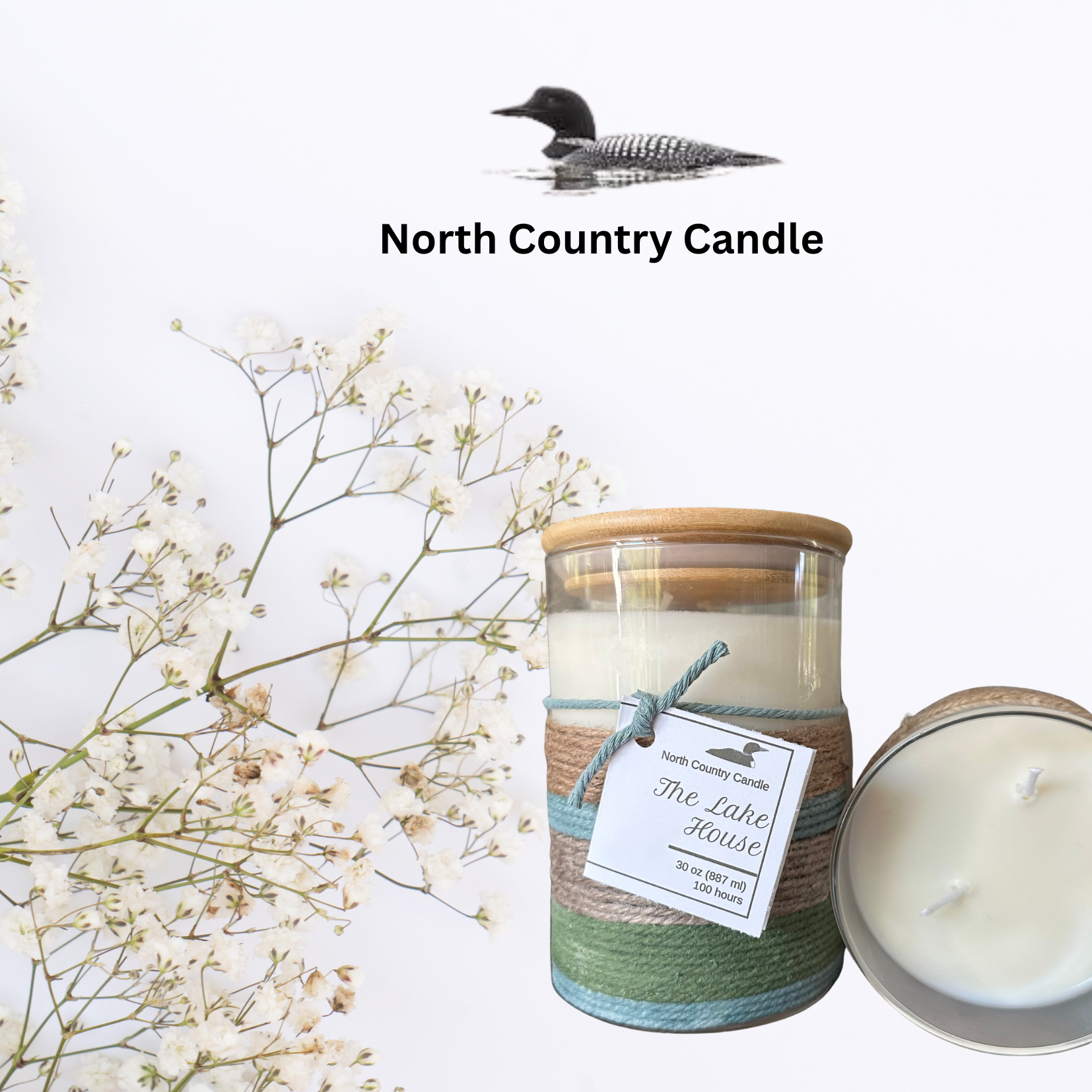 30 oz Cylinder Candle - The Lake House