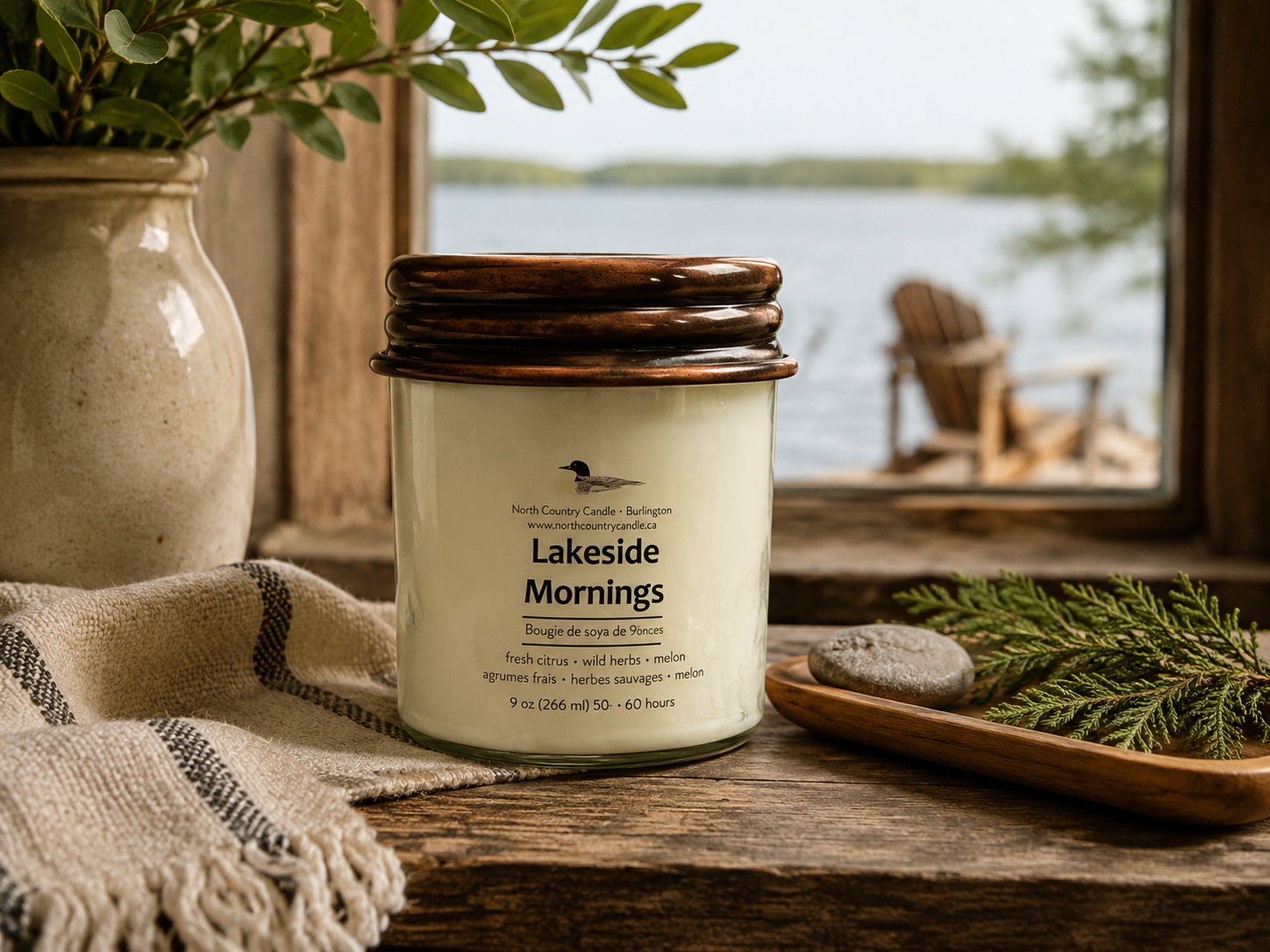 Lakeside Mornings - 9 oz Soy Wax Candle