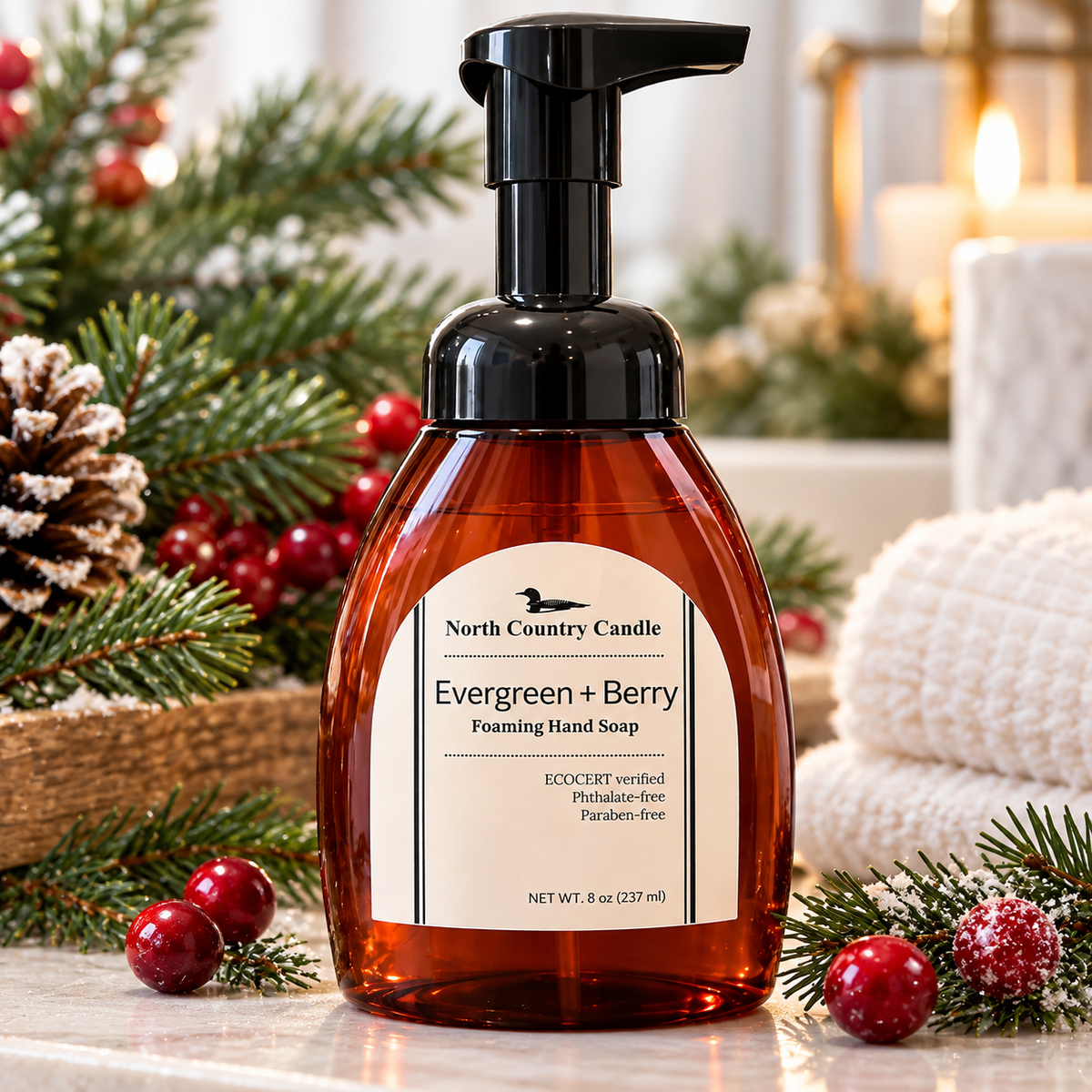 Foaming Hand Soap - Evergreen + Berry