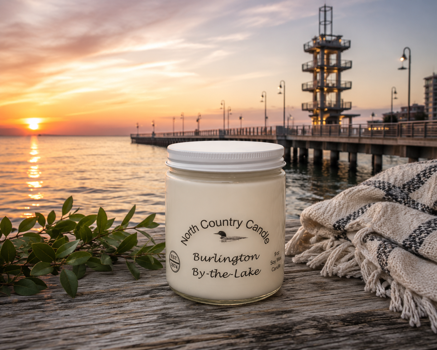 Burlington-By the Lake - Soy Wax Candle