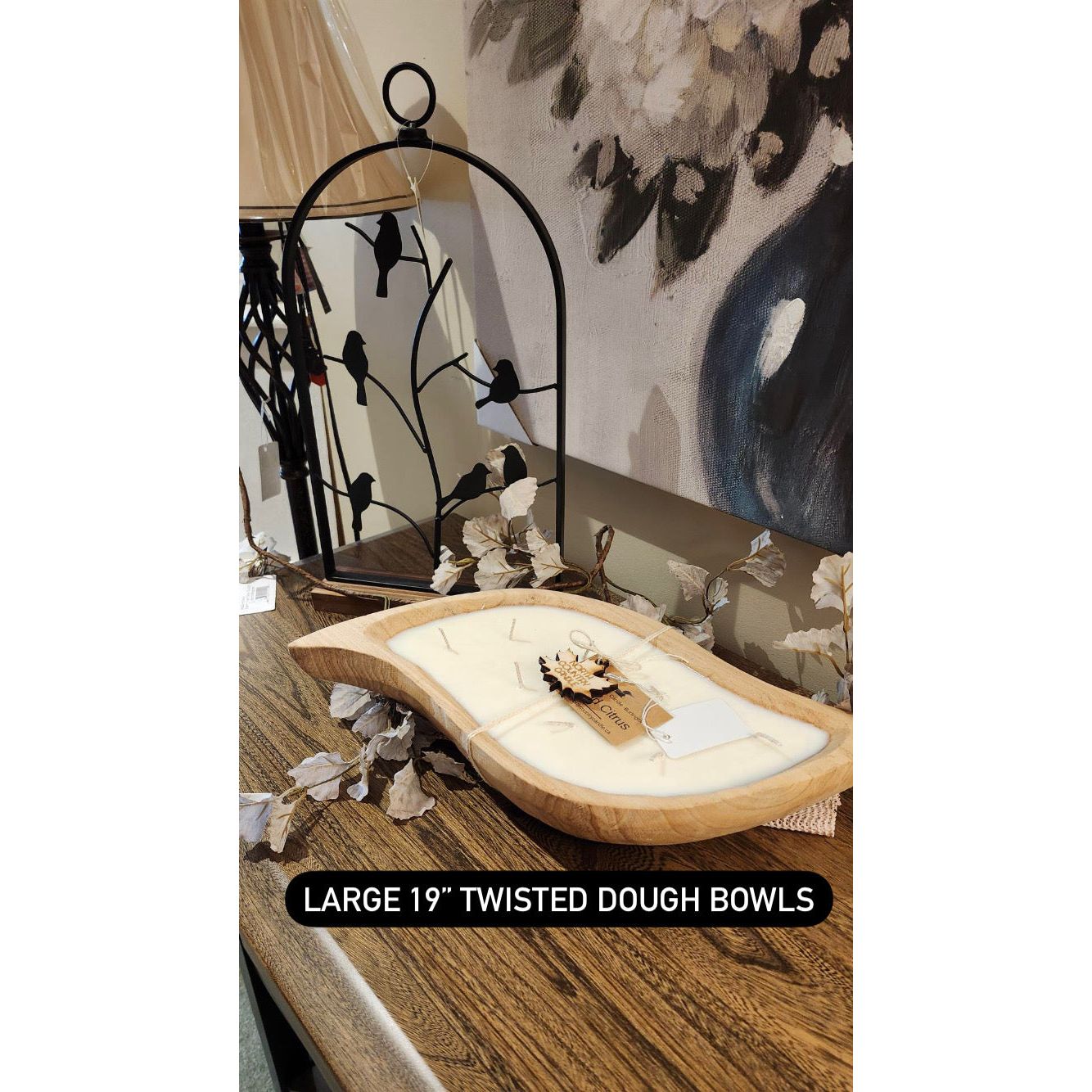 Extra Large Twisted Dough Bowl Candle