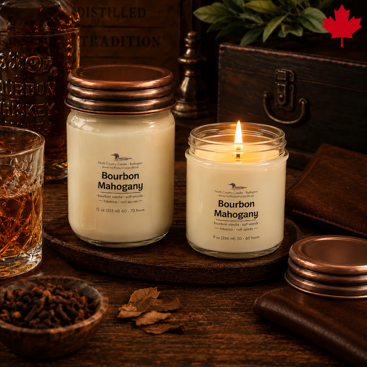 Bourbon Mahogany | 9 oz Soy Wax Candle
