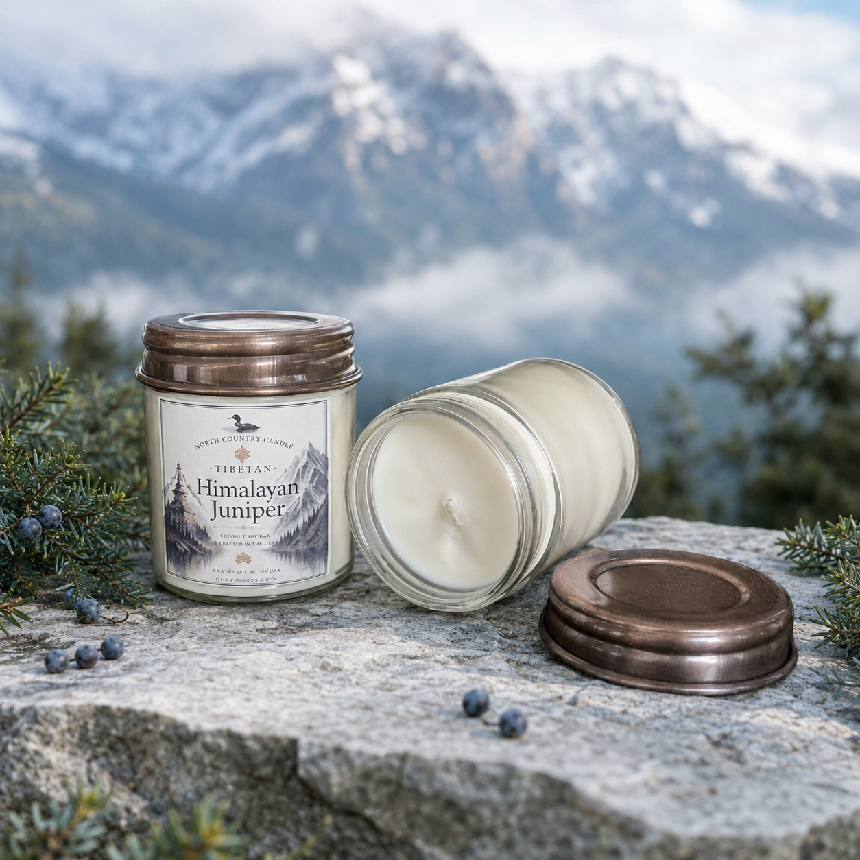 Himalayan Juniper - 9 oz Luxury Coconut Wax Candle