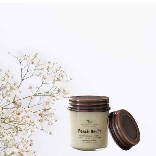 9 oz Peach Bellini Soy Candle