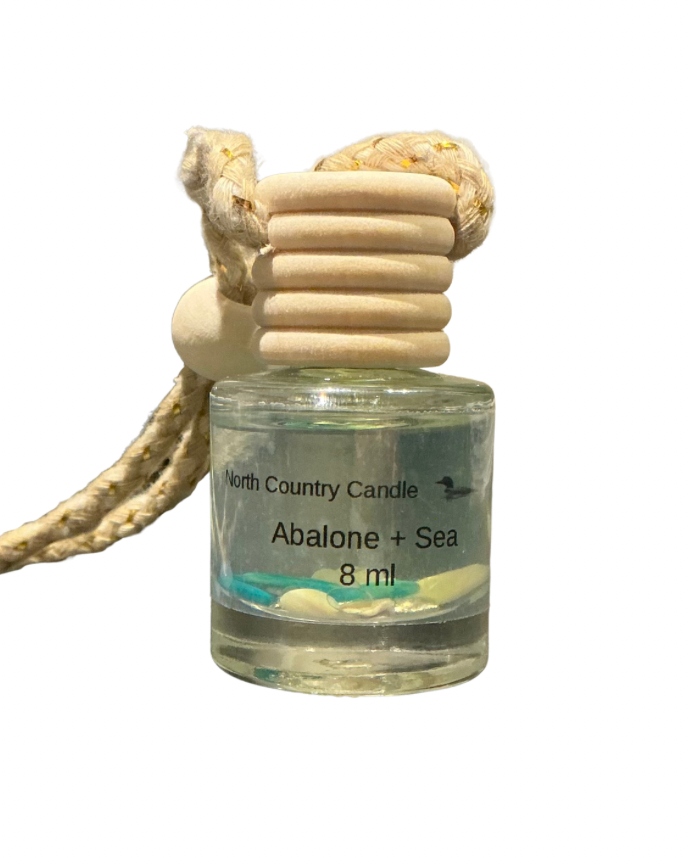 Abalone + Sea -8 ml hanging glass car freshener