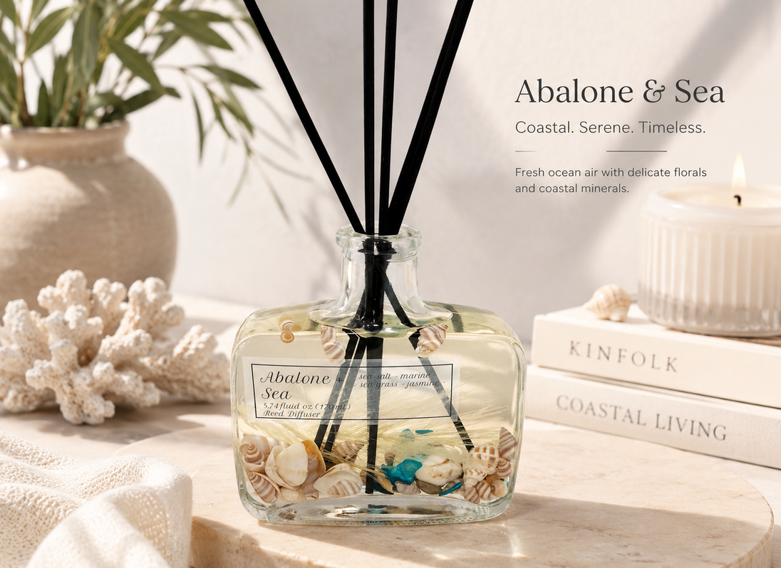 Abalone + Sea - Decorative Reed Diffuser