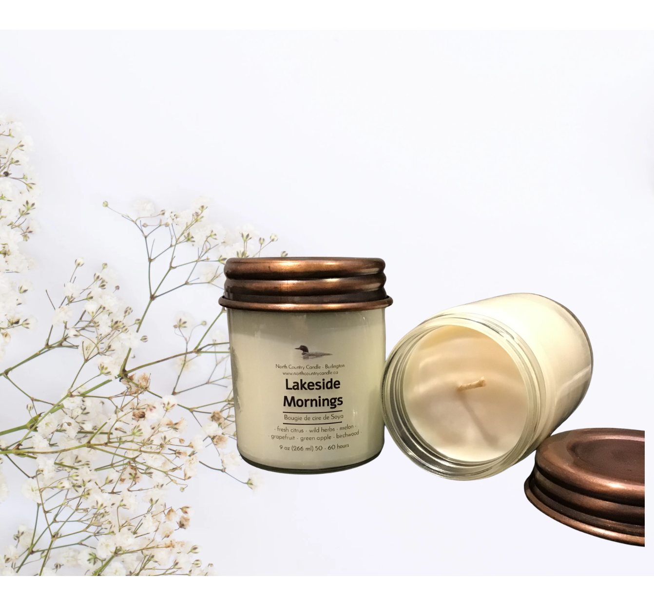 Lakeside Mornings - 9 oz Soy Wax Candle