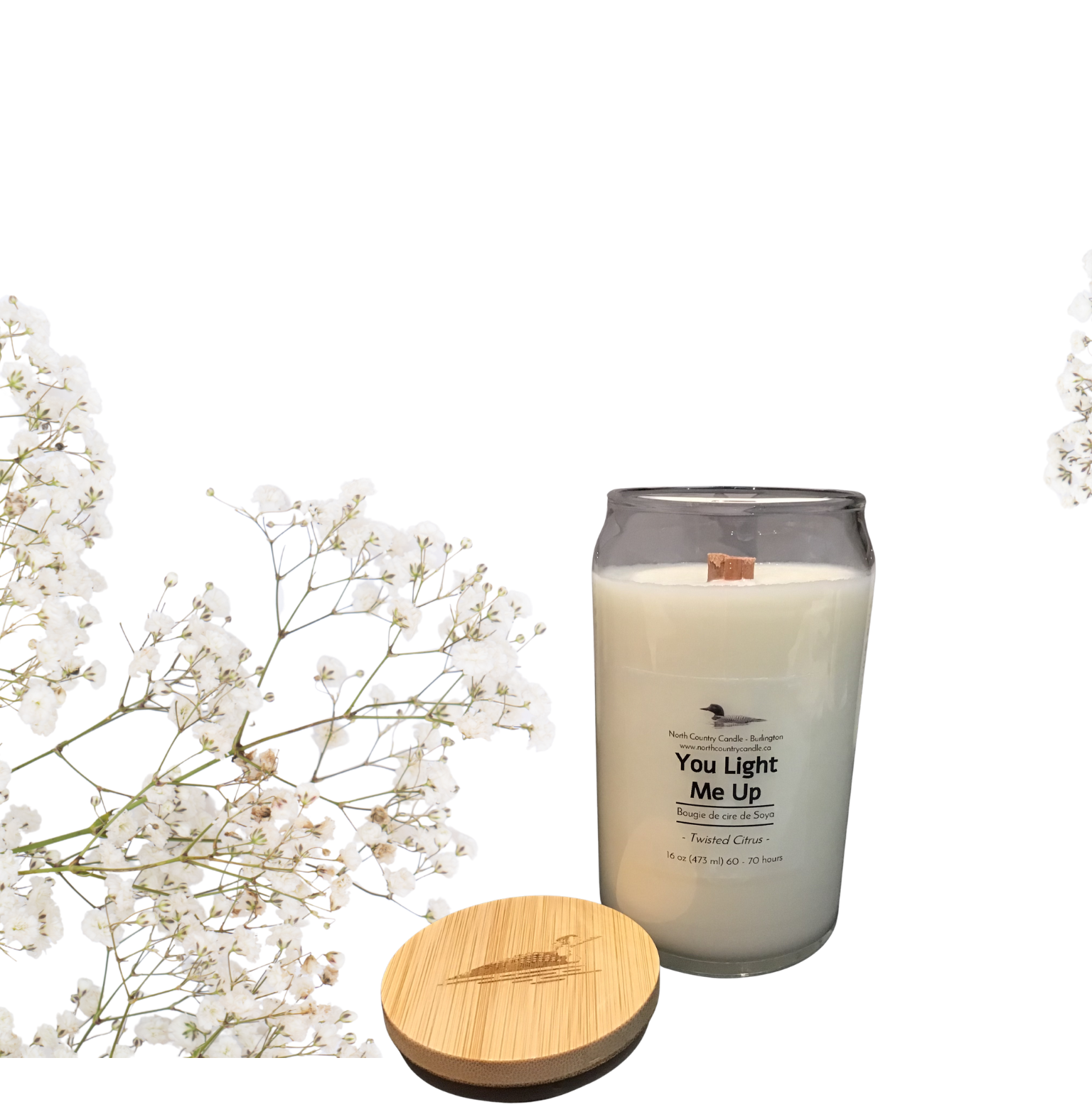 You Light Me Up -16 oz Beer Glass Candle