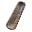 Antique Walnut mango wood dough bowl for home decor -20 inch
