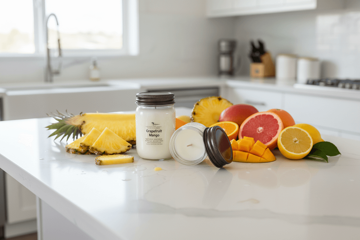 Grapefruit Mango - 12 oz Soy Wax Candle