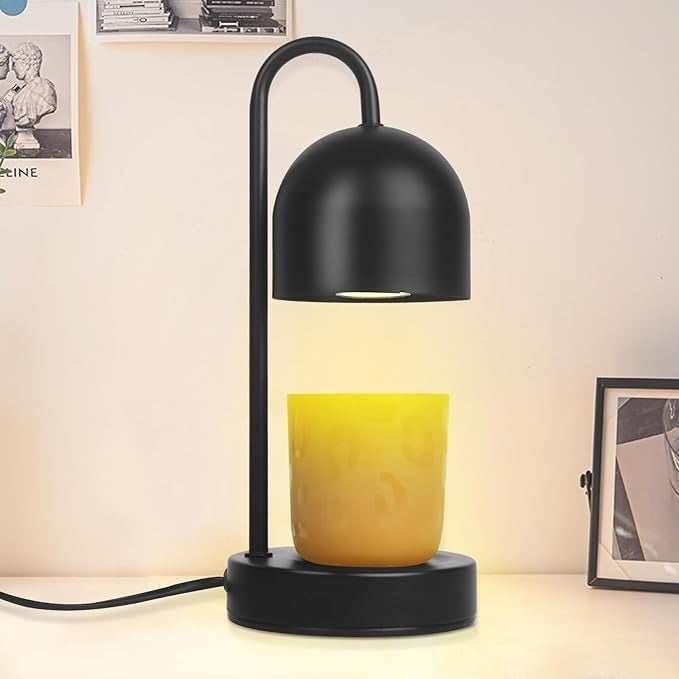 Black Matte Candle Lamp