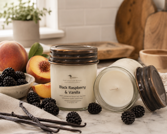 Black Raspberry + Vanilla 9 oz Soy Wax Candle