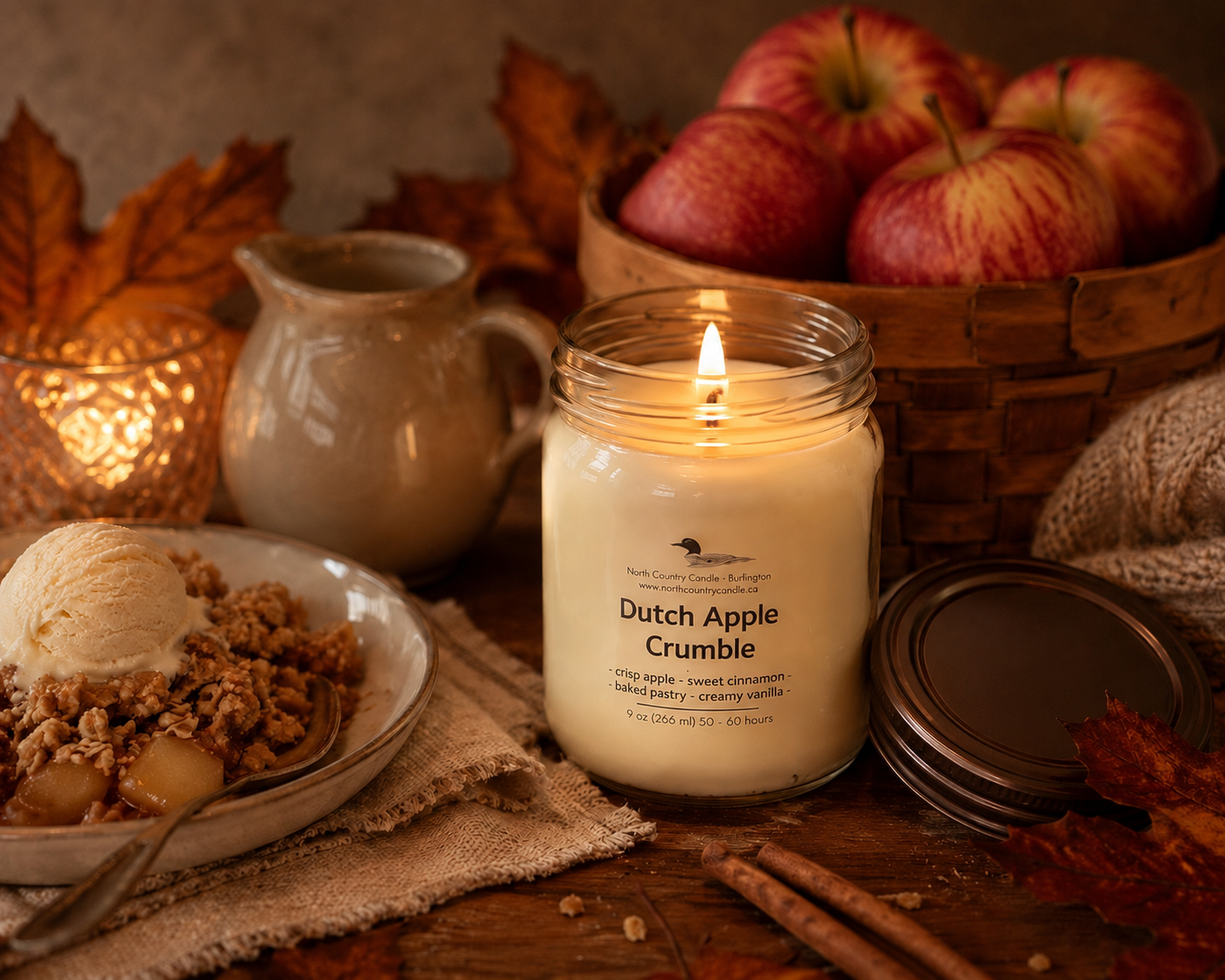 Dutch Apple Crumble - 9 oz Soy Wax Candle