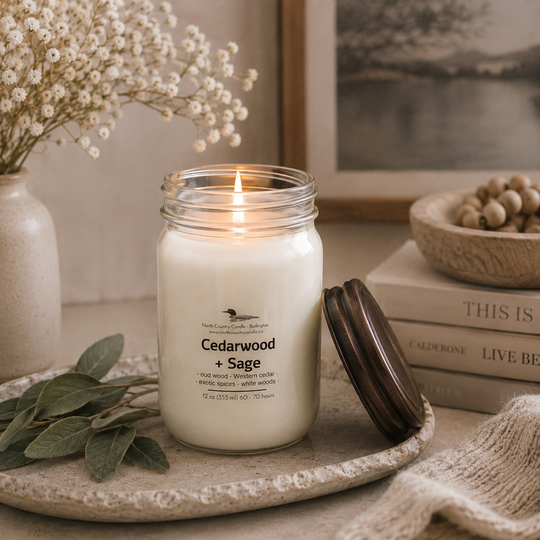 Cedarwood + Sage Soy Wax Candles