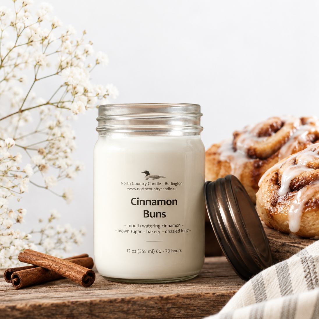 Cinnamon Buns -12 oz Soy Wax Candle