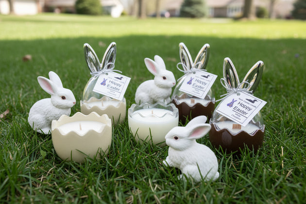 Cracked egg Easter candle