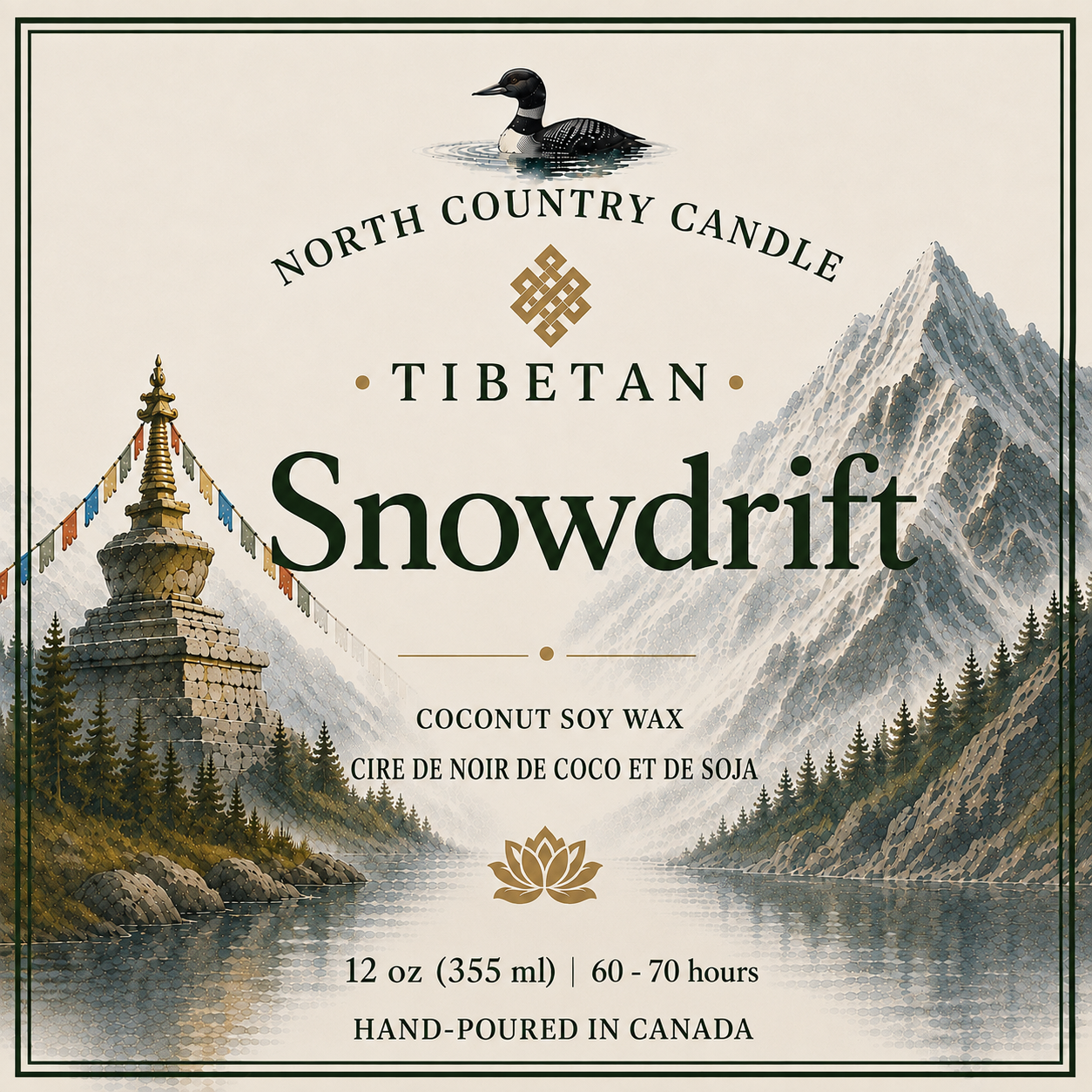 Snowdrift - 12 oz Coconut Wax Candle