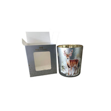 Load image into Gallery viewer, Deer 10 oz Gift Boxed Candle - Evergreen &amp; Berry
