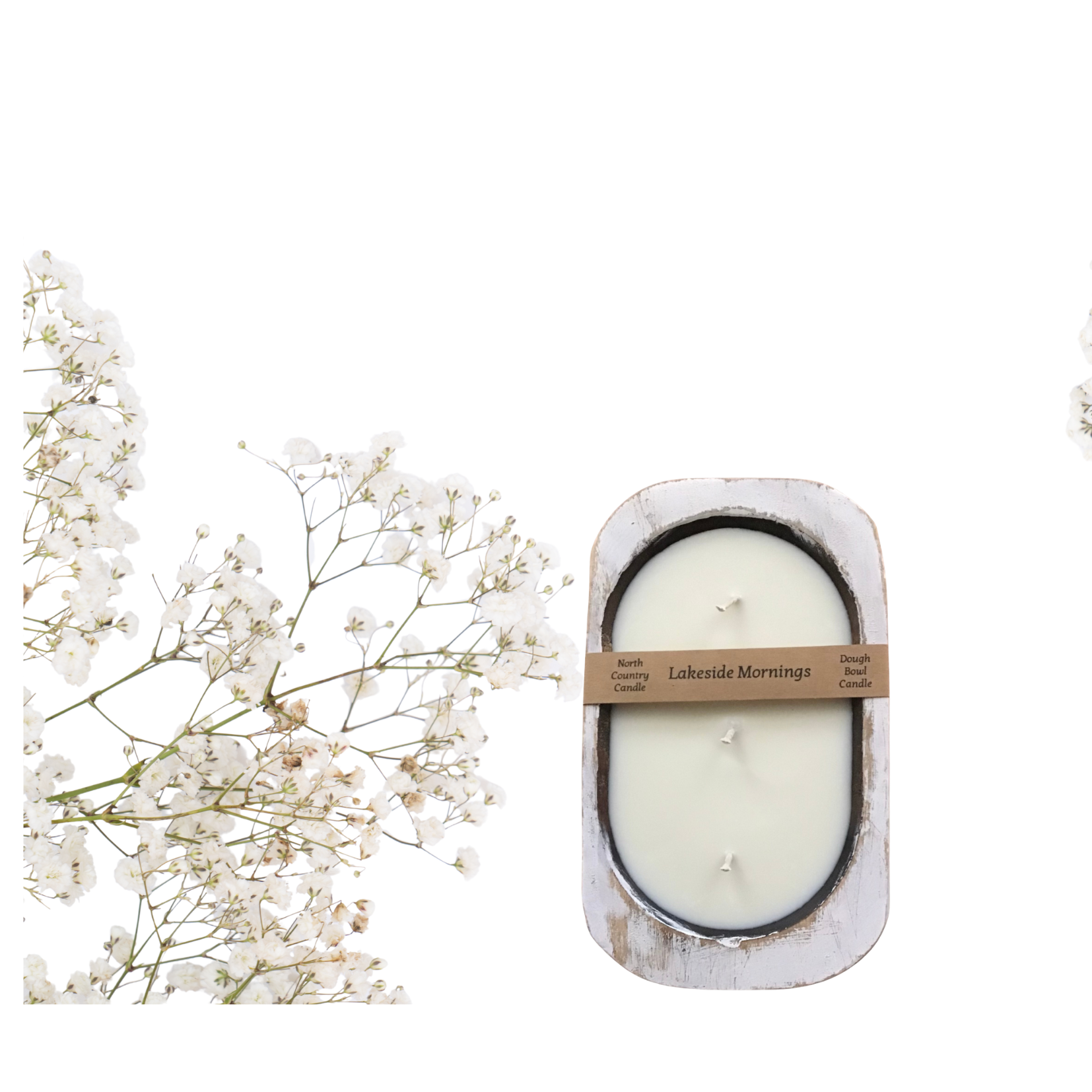 Lakeside Mornings - Distressed Linen Dough Bowl
