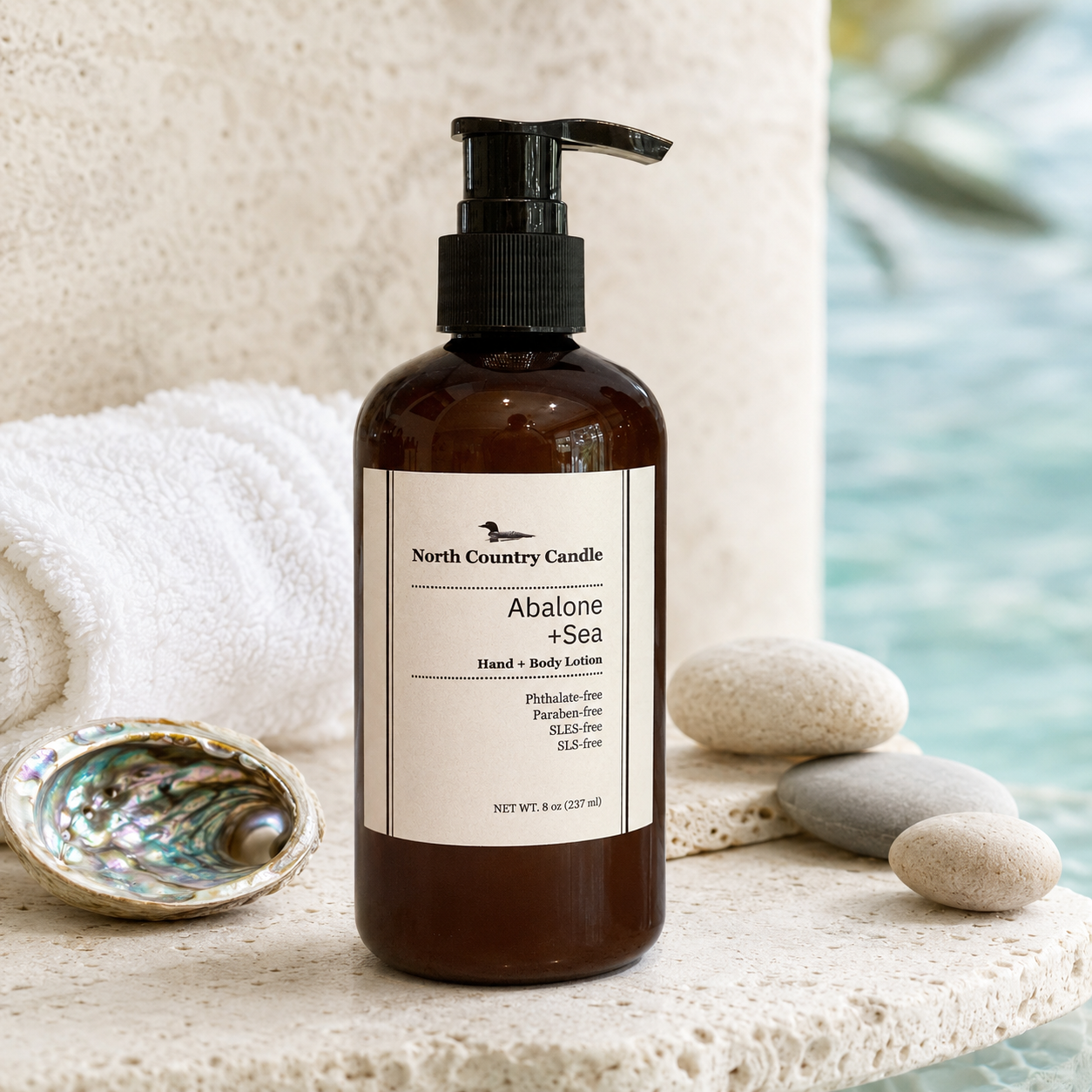Abalone + Sea - 8 oz Pump Bottle Hand + Body Lotion
