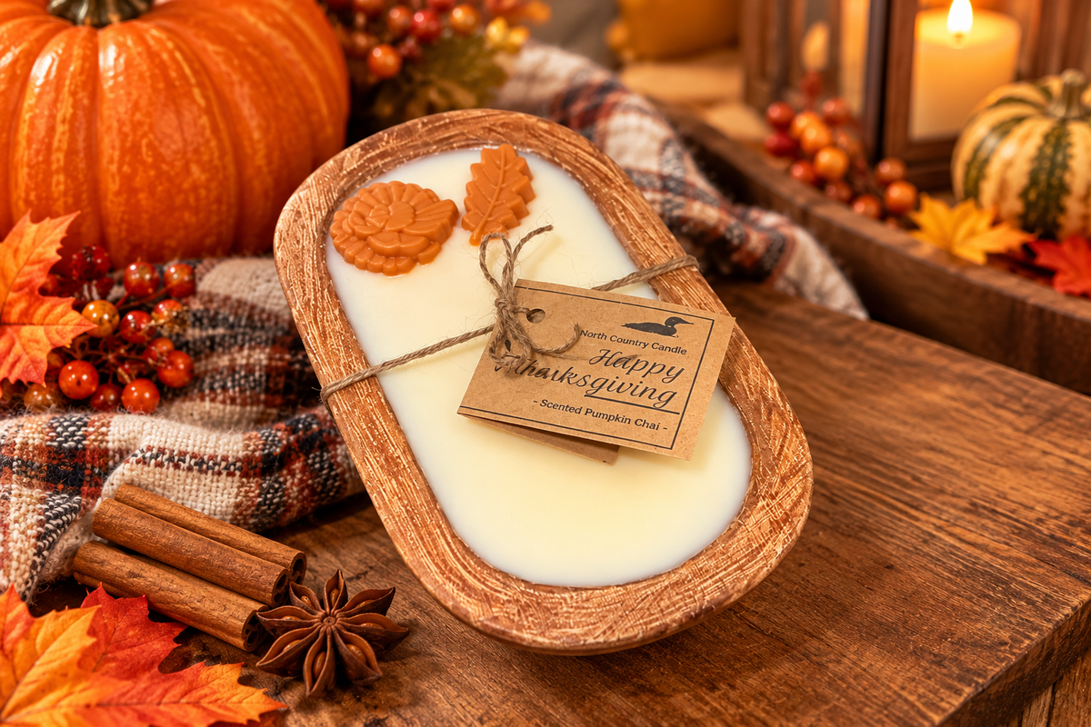 Canadian Thanksgiving Dough Bowl Candle